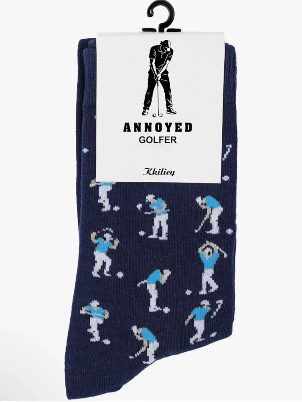 Annoyed Golfer Men's Navy Novelty Golf Socks
